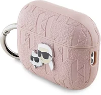 Karl lagerfeld KLAP2PGKCPP Pu embossed karl and choupette heads apple airpods pro 2 tok, rózsaszín kép