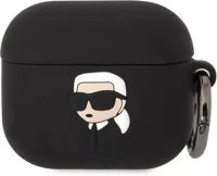 Karl lagerfeld KLAPRUNIKK 3d logo nft karl head silicone apple airpods 3 tok, fekete kép