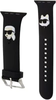 Karl lagerfeld KLAWMSLKCNK Karl and choupette head nft apple watch 38/40/41mm szíj, fekete kép