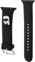 Karl lagerfeld KLAWMSLKNK Karl head nft apple watch 38/40/41mm szíj, fekete kép