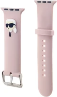 Karl lagerfeld KLAWMSLKNP Karl head nft apple watch 38/40/41mm szíj, rózsaszín kép