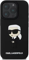 Karl lagerfeld KLHCP16X3DRKINK 3d rubber ikonik apple iphone 16 pro max hátlap tok, fekete kép