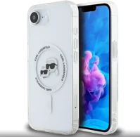Karl lagerfeld KLHMPSE4HLSKCH iml k&ch heads metal frame apple iphone 17e / iphone 16e hátlap tok kép