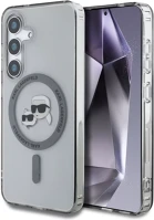 Karl lagerfeld KLHMS25SHLSKCK button karl & choupette heads printed logo galaxy s25 magsafe hátlap tok kép