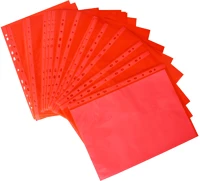 Karton 2-086 Genotherm lefűzhető a4, 50 micron, 25 db/csomag, piros kép