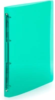 Karton 2-145 Gyűrűskönyv a4, 4 gyűrűs 2cm gerinc áttetsző pp,  p+p lines zöld kép