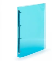 Karton 2-147 Gyűrűskönyv a4, 4 gyűrűs 2cm gerinc áttetsző pp,  p+p lines kék kép