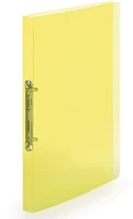 Karton 2-166 Gyűrűskönyv a4, 2 gyűrűs 2cm gerinc áttetsző pp,  p+p lines sárga kép