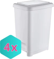 Karton DA503XSZBAK8696287010454W Szemetes pedálos slim fehér 60l, slim  - 4db kép