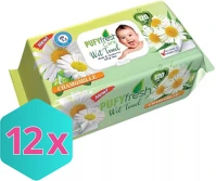 Karton DA503XSZBAK8699444263564 Pufy fresh nedves törlőkendő chamomille 120db/csg  - 12x120 db kép