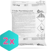 Karton DA503XSZCIKCFKMP20 Civis fertőtlenítő kézi mosogatópor 20kg  - 2 db kép