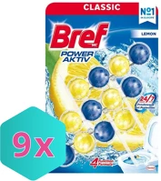 Karton DA503XSZWYK9000100753371 Bref wc tisztító golyós mega pack (3db-os) power aktiv 3x50g lemon  -9 cs kép