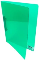 Karton pp 02.0007205 Gyűrűskönyv a/4 20 mm 2 gyűrű átlátszó zöld kép