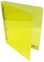 Karton pp 02.0007306 Gyűrűskönyv a/4 20 mm 4 gyűrű átlátszó sárga kép