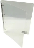 Karton pp 02.0007313 Gyűrűskönyv a/4 20 mm 4 gyűrű átlátszó fehér kép