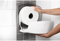 Katrin 82117 FEHÉR Adagoló tekercses toalettpapírhoz műanyag 18 cm átmérőig s kép