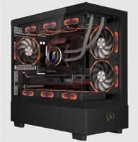 Keep out XC-301 GLASS (FEKETE, számítógépház kép