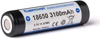 Keeppower 18650 3,7V 3100MAH 18650 3,7v 3100mah védett li-ion akkumulátor lapos + pólus kép
