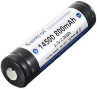 Keeppower 14500 3,7V 800MAH 14500 3,7v 800mah védett li-ion akkumulátor kép