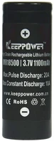 Keeppower 18500 3,7V 1100MAH 18500 3,7v 1100mah li-ion akkumulátor védelemmel 10a kép