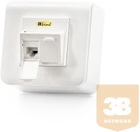 Keline 601120-AP-KEJ-C6-U-TL-2 601120-AP + KEJ-C6-U-TL(2) Modulo45 falon kívüli aljzat, Kategória 6 kép