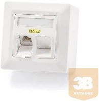 Keline 601140-AP-KEJ-CEA-S-10G-2 601140-AP + KEJ-CEA-S-10G(2) Modulo50 falon kívüli aljzat, Kategória 6A kép