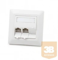 Keline 601143-UP-KEJ-C6-S-TL-3 601143-UP + KEJ-C6-S-TL(3) Modulo50 süllyesztett aljzat, Kategória 6 kép