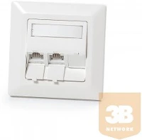 Keline 601143-UP-KEJ-C6-U-TL-3 601143-UP + KEJ-C6-U-TL(3) Modulo50 süllyesztett aljzat, Kategória 6 kép