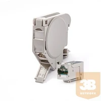 Keline HN-DIN-C6AHD Din sínre szerelhető aljzat, kategória 6a, 1xrj45/s csatlakozóval kép