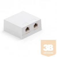 Keline KE-SMB02-W-KEJ-C5E-S-TL-2 KE-SMB02-W + KEJ-C5E-S-TL(2) Falon kívüli doboz Kategória 5E, 2xRJ45/s kép