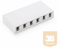 Keline KE-SMB06-W Falon kívüli doboz, 6 portos, üres kép