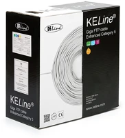Keline KE300S24-ECA-RLX Ftp cat5e patch kábel 305m fehér kép