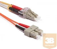 Keline POM3D-LCSC-010 Duplex lc-sc patch kábel, om3 50/125 µm, 1 méter kép