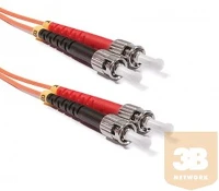 Keline POM3D-STST-010 Duplex st-st patch kábel, om3 50/125 µm, 1 méter kép