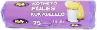 Kelly 12.02197 Szemeteszsák  köthető füles 70x90 cm 75l 15 darabos kép