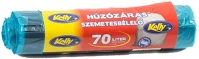 Kelly VL12_02191 Szemeteszsák  húzózáras 50x80 cm 70l 15 darabos kép