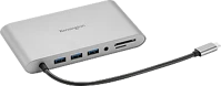 Kensington K33853WW uh1440p usb type-c multiport adapter, dokkoló, lan, vga, hdmi, dp, 3x usb-a, ezüst () kép