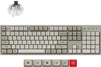 Keychron C2PX-M3Z-HU_90 C2 pro 8k usb-c magyar super brown mechanikus billentyűzet szürke (bontott!) kép