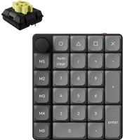 Keychron K0M-H4 k0 max bluetooth / vezeték nélküli milk pom banana mechanikus numerikus kép