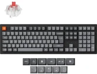 Keychron K10M-H1Z-HU k10 max bluetooth / vezeték nélküli magyar keychron super red mechanikus kép