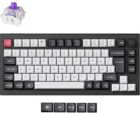 Keychron Q1H-M1Z-HU q1 he bluetooth /vezeték nélküli /usb magyar gateron double-rail magnetic kép