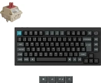 Keychron Q1U-M1P-HU q1 ultra 8k bluetooth / vezeték nélküli magyar silk pom red mechanikus kép