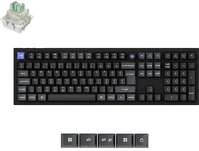 Keychron Q6HW-M1P-HU Q6 he 8k usb magyar ultra-fast lime magnetic mechanikus billentyűzet fekete kép