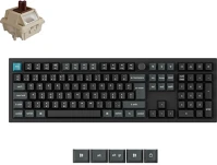Keychron Q6U-M3P-HU q6 ultra 8k bluetooth / vezeték nélküli magyar silk pom brown mechanikus kép