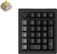 Keychron V0U-D4 v0 ultra 8k bluetooth / vezeték nélküli silk pom banana mechanikus kép