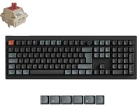 Keychron V6U-D1Z-HU v6 ultra 8k bluetooth / vezeték nélküli magyar silk pom red mechanikus kép