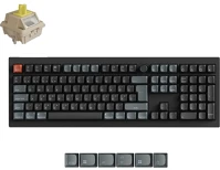 Keychron V6U-D4Z-HU v6 ultra 8k bluetooth / vezeték nélküli magyar silk pom banana mechanikus kép