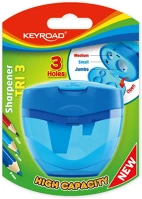 Keyroad kr971425 Hegyező 3 lyukú tartályos, fedeles keyroad tris vegyes színek