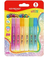Keyroad KR971938 Ragasztó folyékony dekorácós , neon, 6 x 10 g kép