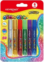 Keyroad KR971939 Ragasztó folyékony dekorációs , glitteres, 6 x 10 g kép
